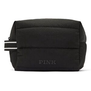 PINK puffy cosmetic bag